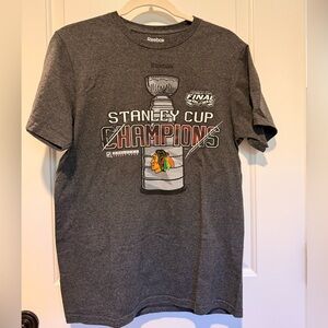 Reebok Chicago Blackhawks 2016 Stanley Cup Champions T-Shirt